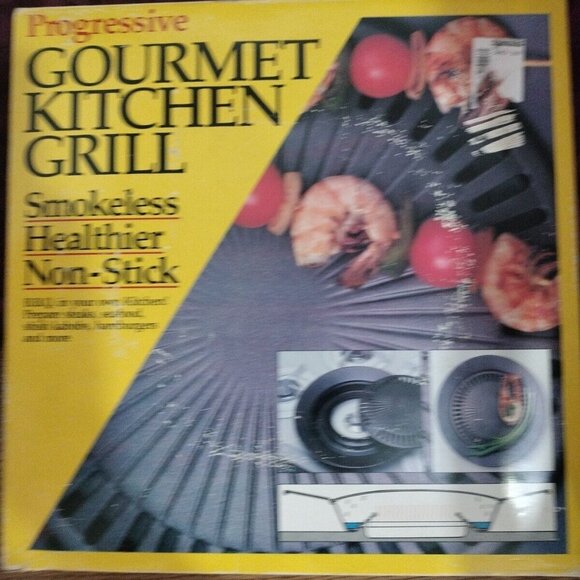 Progressive Gourmet Kitchen Smokeless Non-Stick Grill - NEW - Picture 1 of 6